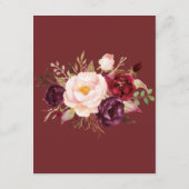 Lijst van Bourgogne Florale tafelzitplaatsen Informatiekaartje (Achterkant)