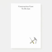 Lijst van bouwarbeiders post-it® notes (Voorkant)