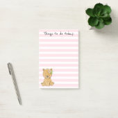 Lijst van Cute Teddy Bear Post-it® Notes (Kantoor)