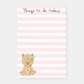 Lijst van Cute Teddy Bear Post-it® Notes (Voorkant)