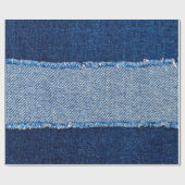 Lijst van de blauw spijkerbroek cadeaupapier (Vlak)