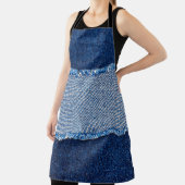 Lijst van de blauw spijkerbroek schort (Insitu)
