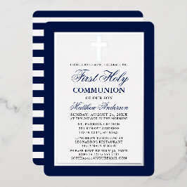 Lijst van de eerste Heilige Communistische Blauwe  Folie Uitnodiging