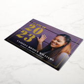 LIJST VAN DE folie VAN 2023 FOTO-AFSTUDEREN Folie Uitnodiging (Gedraaid)