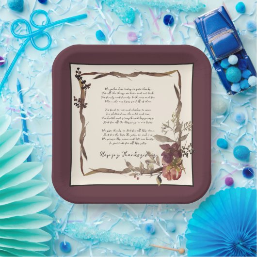 Lijst van de herfst met tekst papieren bordje (Feest)