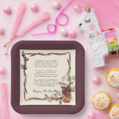 Lijst van de herfst met tekst papieren bordje (Feest)