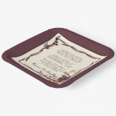 Lijst van de herfst met tekst papieren bordje (Gebogen)