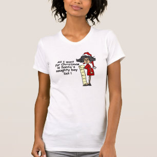 Lijst van de Jongen van de kerstman de T-shirt