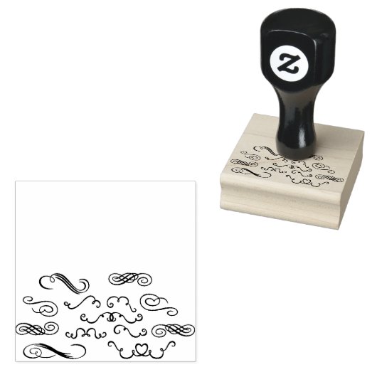 lijst van de rolgrens bloeit rubberstempel (Gestempeld)