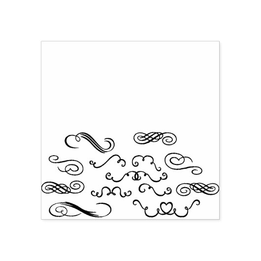 lijst van de rolgrens bloeit rubberstempel (Afrduk)