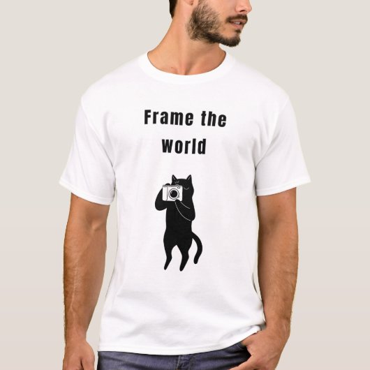 Lijst van de wereld Funny Cat T-shirt (Voorkant)