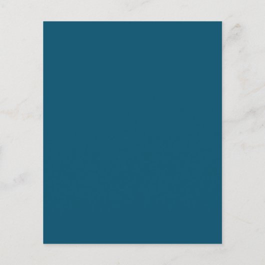 Lijst van diensten Iridescent blauw teal aqua Flyer (Achterkant)