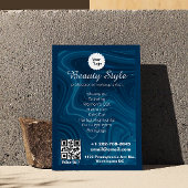 Lijst van diensten Iridescent blauw teal aqua Flyer