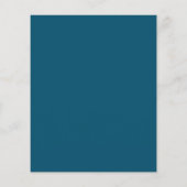 Lijst van diensten Iriserend Blauw Teal Aqua Flyer (Achterkant)