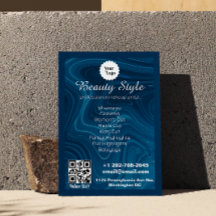 Lijst van diensten Iriserend Blauw Teal Aqua