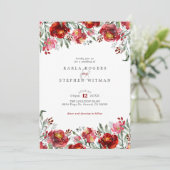 Lijst van dieprode tuin kaart (Staand voorkant)