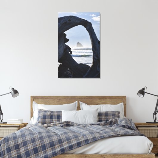 Lijst van drijfhout, kaapverdië canvas afdruk (Insitu (Slaapkamer))