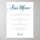 Lijst van Drinken in het menu Berichten van de mar Poster (Voorkant)