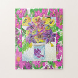  Lijst van Floral en Bloem Bouquet Legpuzzel