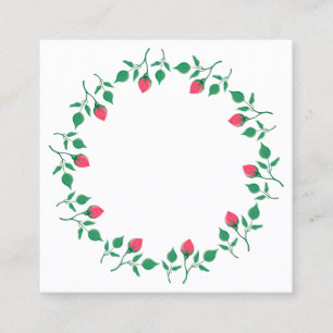 Lijst van Florence met roze roze roze bloemen Contactkaartje