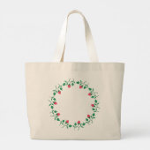 Lijst van Florence met roze roze roze bloemen Grote Tote Bag (Achterkant)