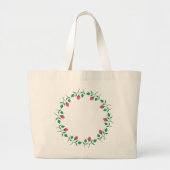 Lijst van Florence met roze roze roze bloemen Grote Tote Bag (Voorkant)