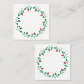 Lijst van Florence met roze roze roze bloemen Informatiekaartje (Voorkant / Achterkant)