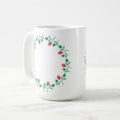 Lijst van Florence met roze roze roze bloemen Koffiemok (Voorkant links)