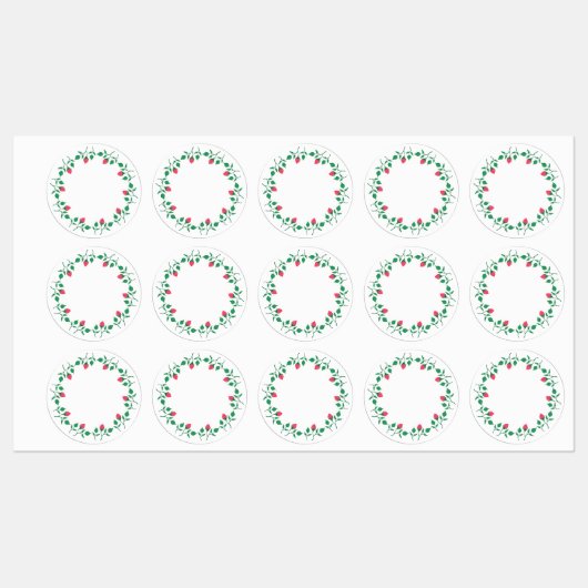 Lijst van Florence met roze roze roze bloemen Labels (Vel)