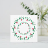 Lijst van Florence met roze roze roze bloemen Menu (Staand voorkant)