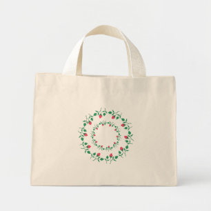 Lijst van Florence met roze roze roze bloemen Mini Tote Bag