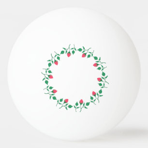 Lijst van Florence met roze roze roze bloemen Pingpongbal