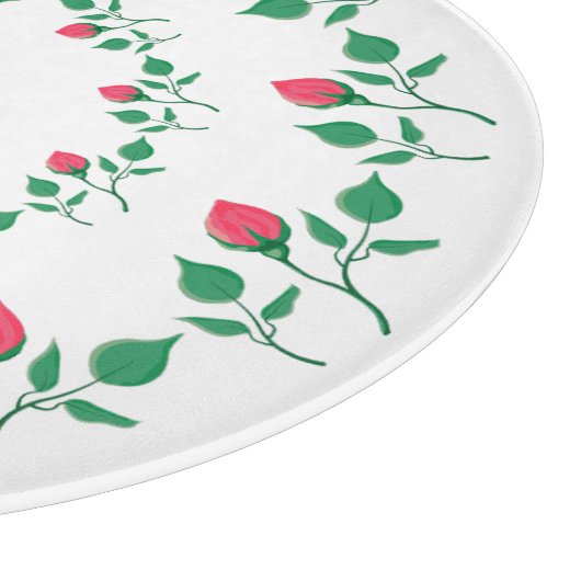 Lijst van Florence met roze roze roze bloemen Snijplank (Hoek)