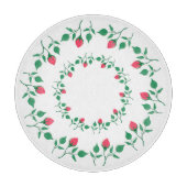 Lijst van Florence met roze roze roze bloemen Snijplank (Voorkant)