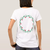 Lijst van Florence met roze roze roze bloemen T-shirt (Achterkant)