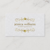 Lijst van glans met hart en wit visitekaartje (Voorkant)