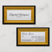 Lijst van goudAfbeelding Visitekaartje (Voorkant / Achterkant)