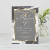 Lijst van gouddiamanten - Jubileum van marmer Wedd Kaart (Staand voorkant)