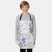 Lijst van goudgeometrische waterverf bladbloem schort (Gedragen)