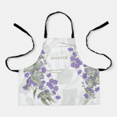 Lijst van goudgeometrische waterverf bladbloem schort (Voorkant)