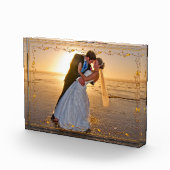 Lijst van goudwijn en leder fotoblokken (Rechts)