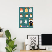 Lijst van hamsterrassen poster (Thuiskantoor)