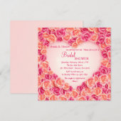 Lijst van het hart van de Rozen Uitnodiging (Voorkant / Achterkant)