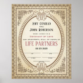  Lijst van het Ovaal-grenshuwelijk Poster (Voorkant)