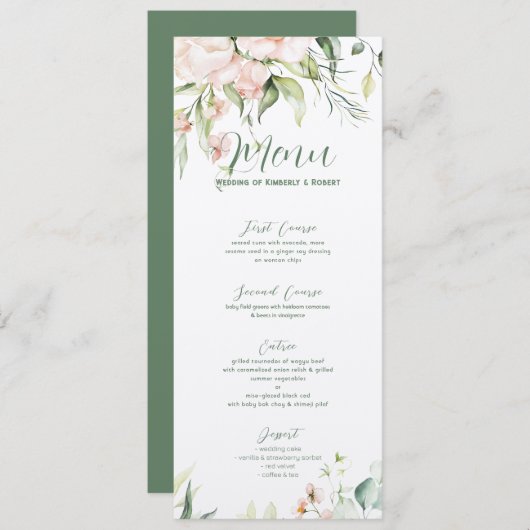 Lijst van het pastroze rozenhuwelijk kaart (Voorkant / Achterkant)