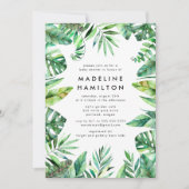 Lijst van het tropisch woud geslachtsneutraal Baby Kaart (Voorkant)