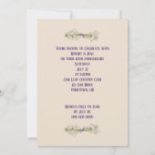 Lijst van Jubileum voor bruiloft Kaart (Achterkant)