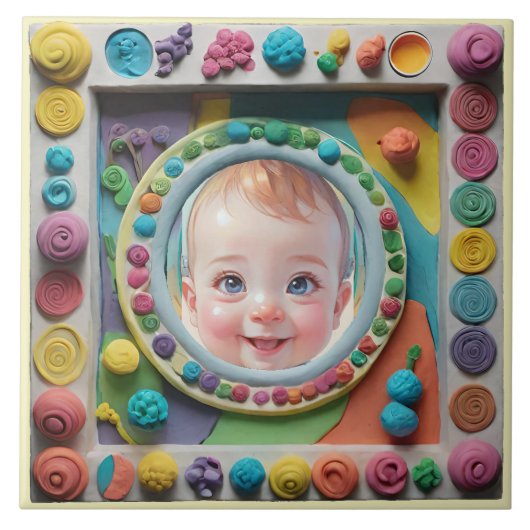 Lijst van klei tegeltje (Voorkant)