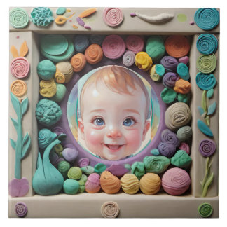 Lijst van klei tegeltje