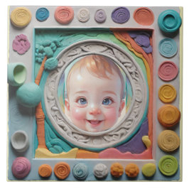 Lijst van klei tegeltje